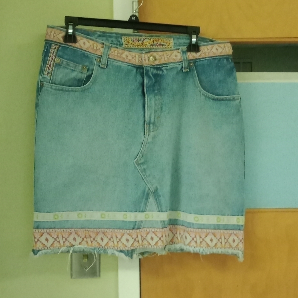 Vintage Mini Jean Mini Skirt